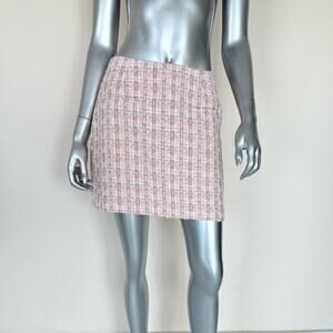 NWT!!! RUMORED women tweed pink skirt size M
